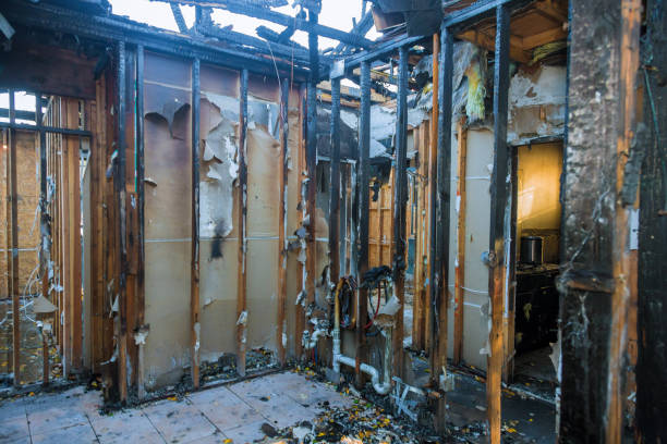 Professional Fire Damage Removal technician working in Raymond, WI